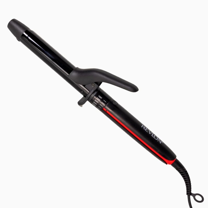 Revlon مكواة تجعيد الشعر Smoothstay بقطر 1 بوصة - عصا تجعيد مشبعة بزيت جوز الهند تعزز اللمعان والنعومة، وتخلق تجعيدات ضيقة وممتلئة، وتقلل من التجاعيد - Image 1